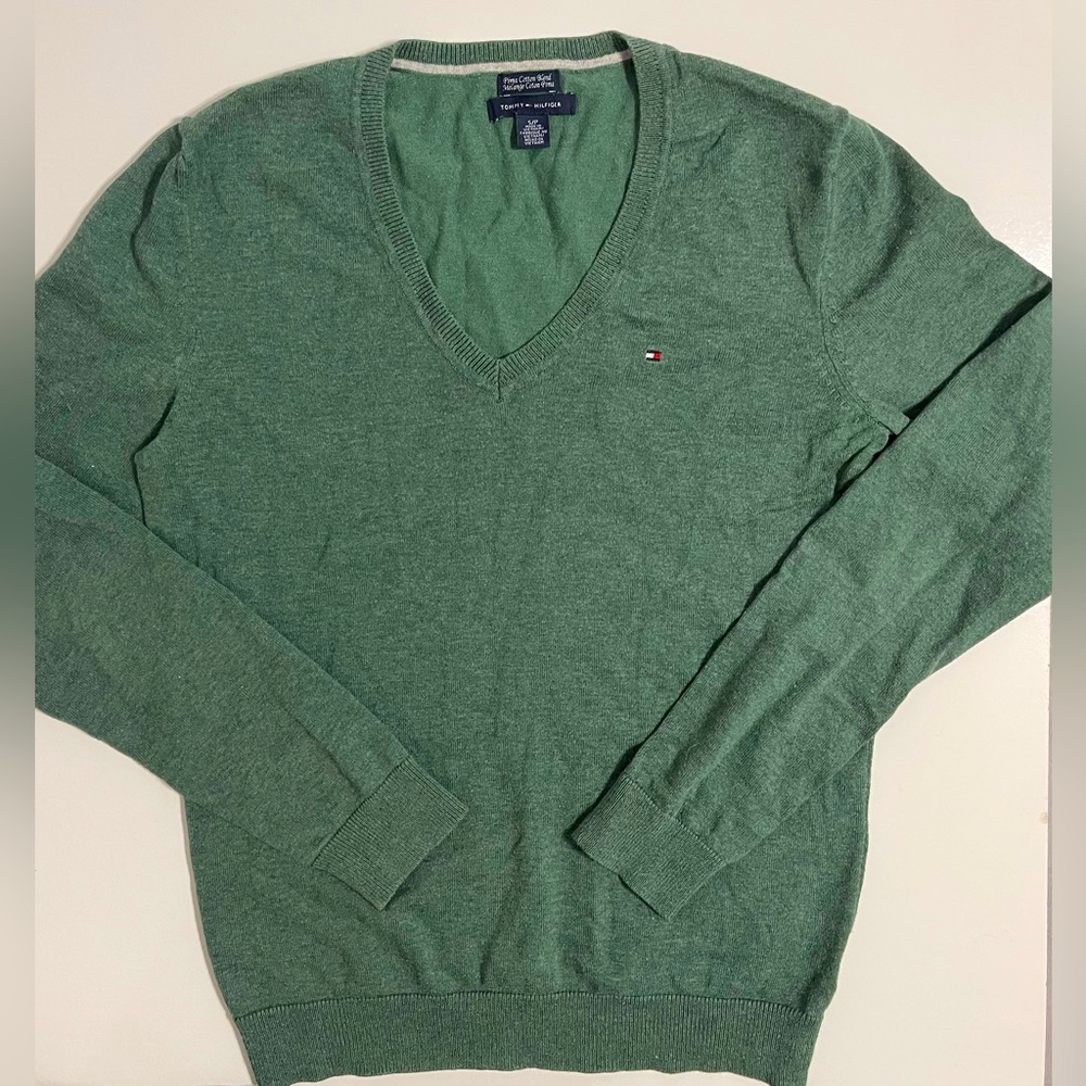 Women’s Tommy Hilfiger Mint Green Pullover / Sweater, Sz S